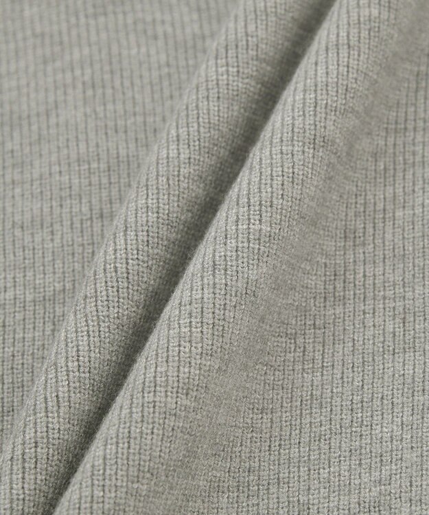 AMERICAN HOLIC バイパチ片畦衿付きニットプルオーバー Gray Mixture