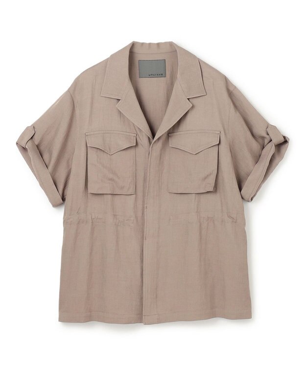 uncrave ドレープツイル ミリタリー ジャケット トープ（佐藤晴美さん着用）