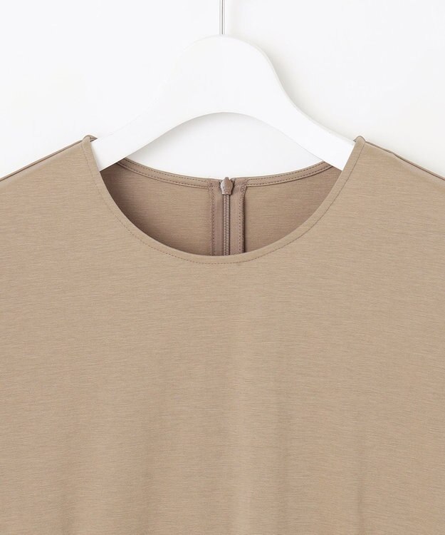 自由区 S 【洗える】カラミストライプコンビジャージ トップス ダークサンド