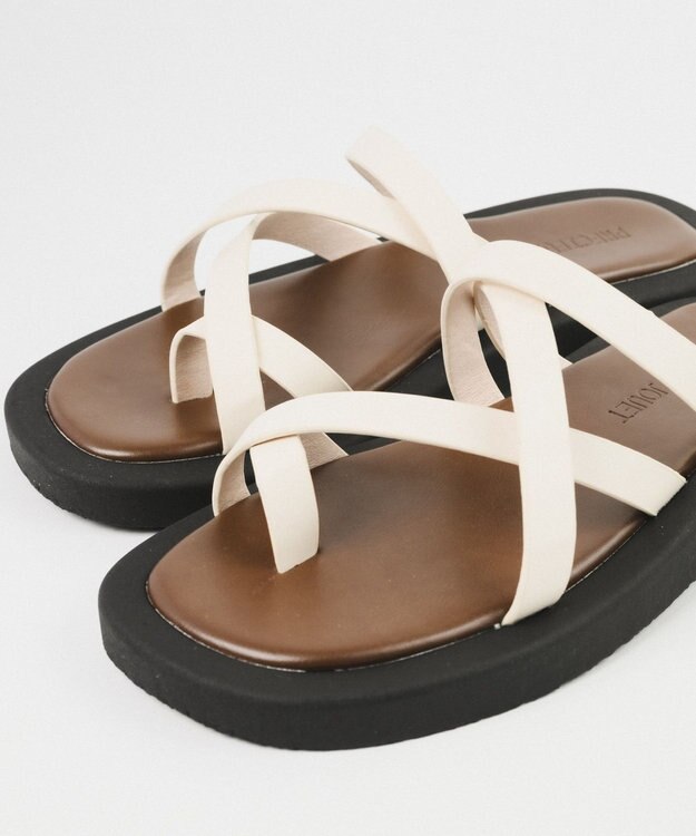 BONTRE 【PRECIEUX JOUET/プレシュウジュエ】フレキシブルソールトングサンダル/020PJ ホワイト