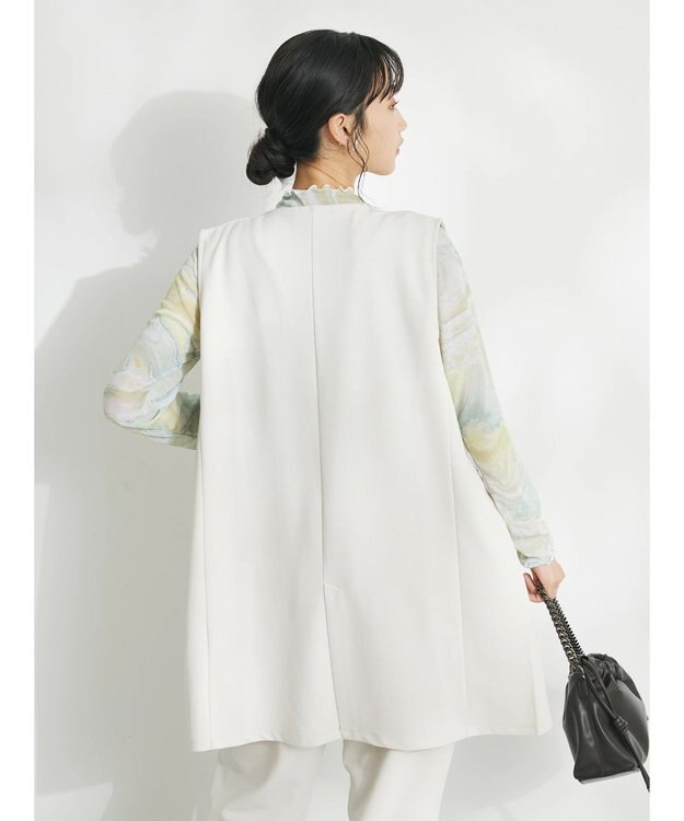 CRAFT STANDARD BOUTIQUE ジョーゼットロングジレ Ivory