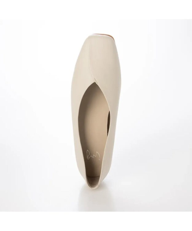 ing <ing>【WEB限定】スクエアトゥフラットシューズ アイボリー