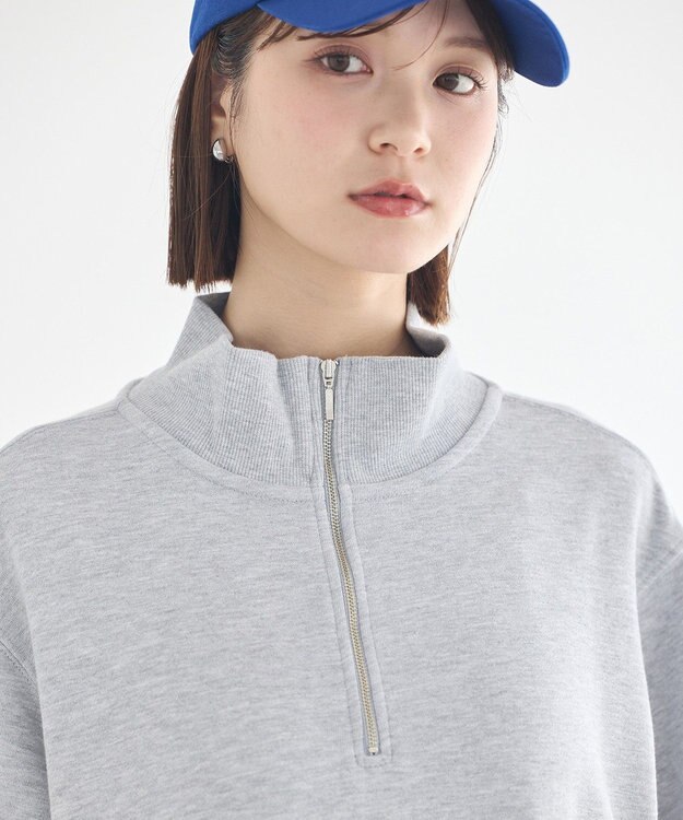 earth music&ecology レイヤーヘムワンピース Gray Mixture