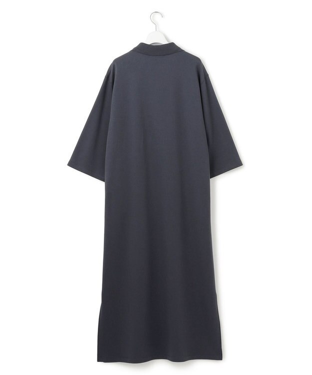 23区 L 【SLOW/一部店舗限定】ライトダンボール スキッパー ワンピース ネイビー系