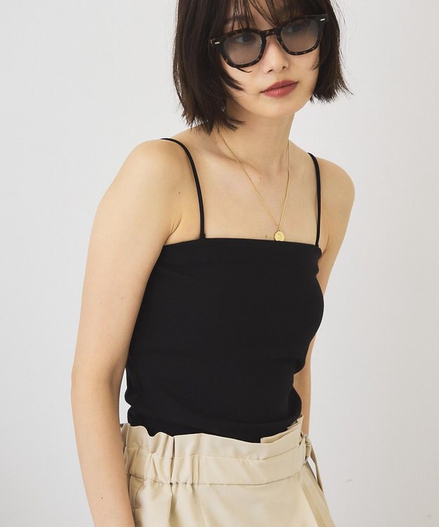 AMERICAN HOLIC 【カップ付き】バンドゥキャミソール Black