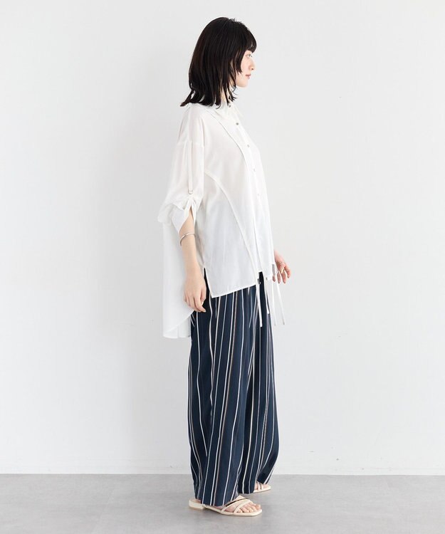 YECCA VECCA ストリングデザインシャツ White