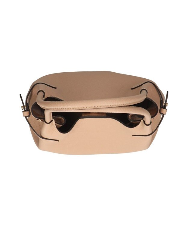 INTER-CHAUSSURES 【LORISTELLA】イタリアンレザーハンドバッグ ライトベージュ