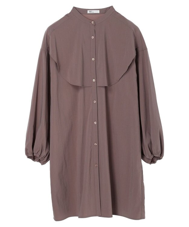 CRAFT STANDARD BOUTIQUE レーヨンデシンフリルチュニック Mocha