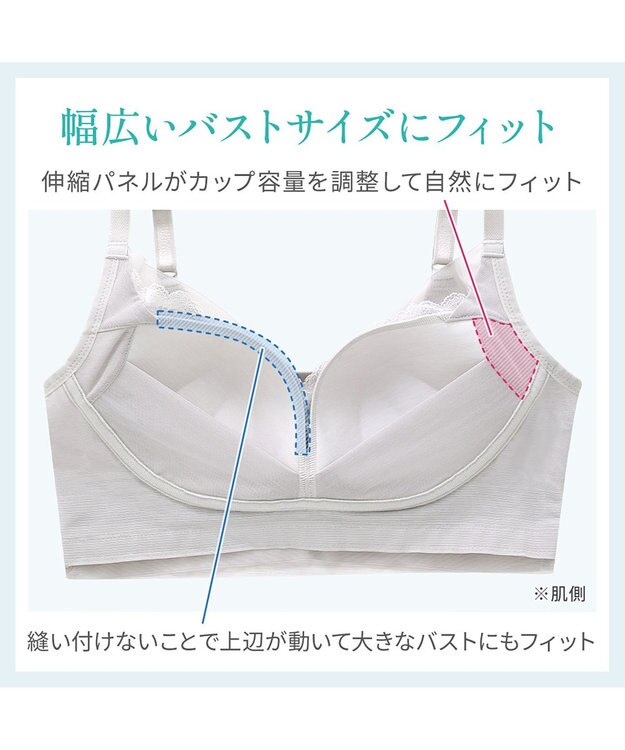 BRADELIS New York 【BRADELIS NewYork peace】　キャッチャーカップソフトエアーブラ26 ライトグレー
