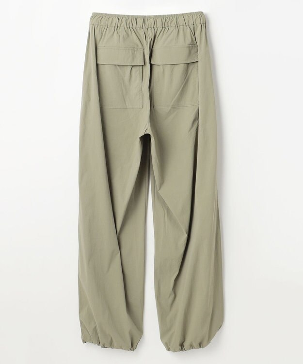 ANY 【洗濯機可/ウエストゴム】パラシュートパンツ カーキ