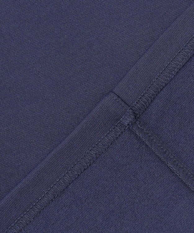 ANY 【洗濯機可】ジョーゼット裏起毛Vネックプルオーバー ネイビー