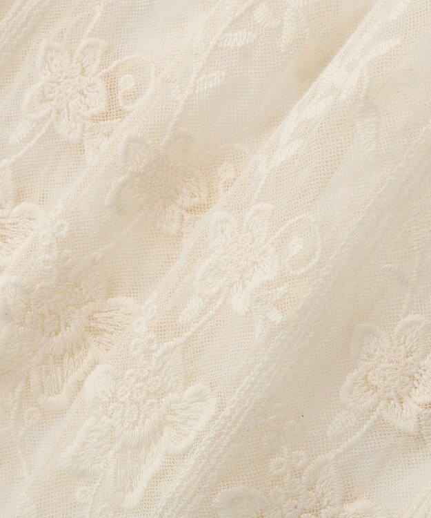 Green Parks レイヤードレーススカート Ecru