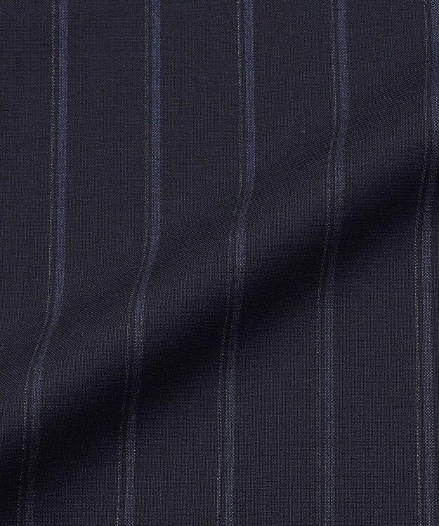 BEIGE， 【セットアップ対応】GEORGE / ウールストライプ ハイウエストスカート Navy Stripes