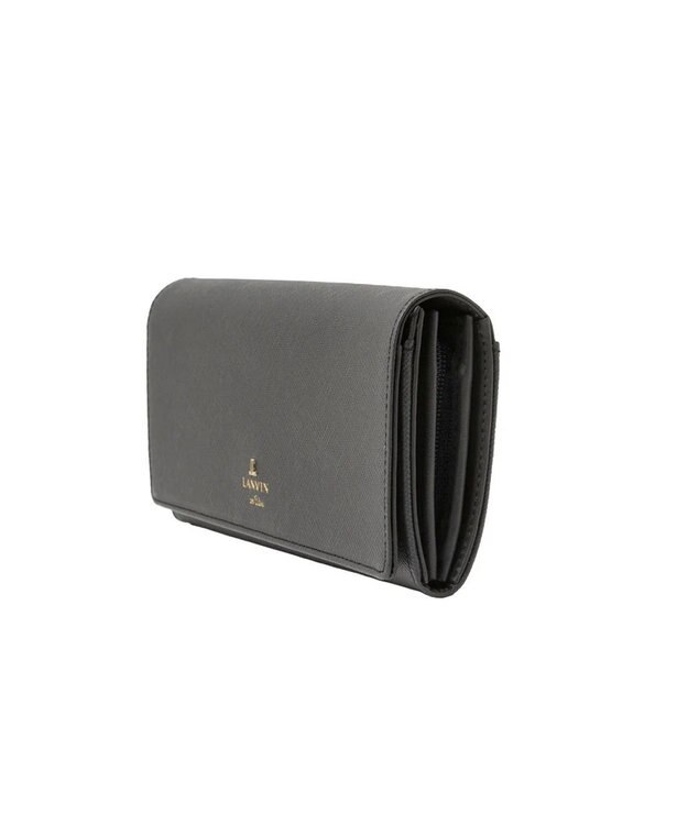 LANVIN en Bleu リュクサンブール かぶせ長財布 ダークネイビー