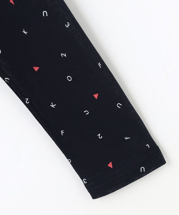 23区GOLF 【WOMEN】肌に優しいコットン100%【ストレッチ/UVケア】マイルドドライ総柄インナー ネイビー系