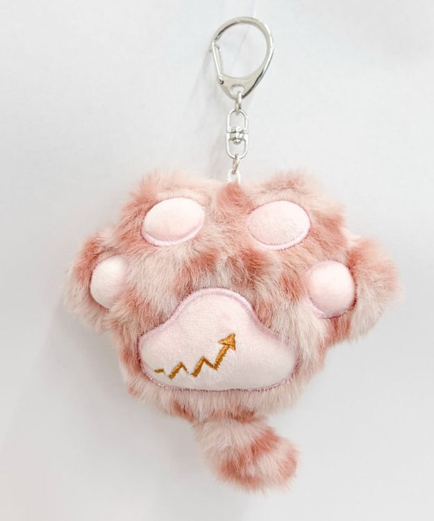 WEGO レオパードにくきゅうぬいぐるみキーホルダー ピンク