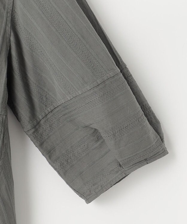 23区 【洗える】カラミ ブラウス カーキ系