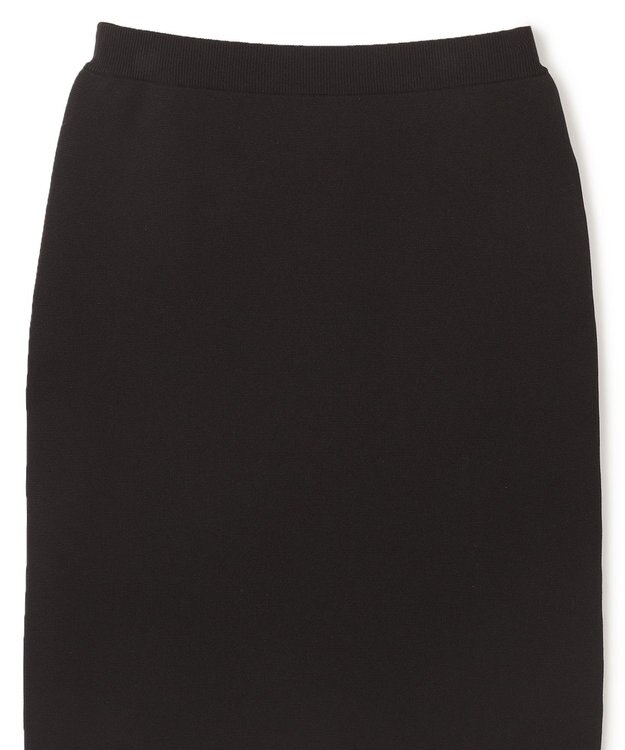 UNFILO ミラノリブニットスカート ブラック