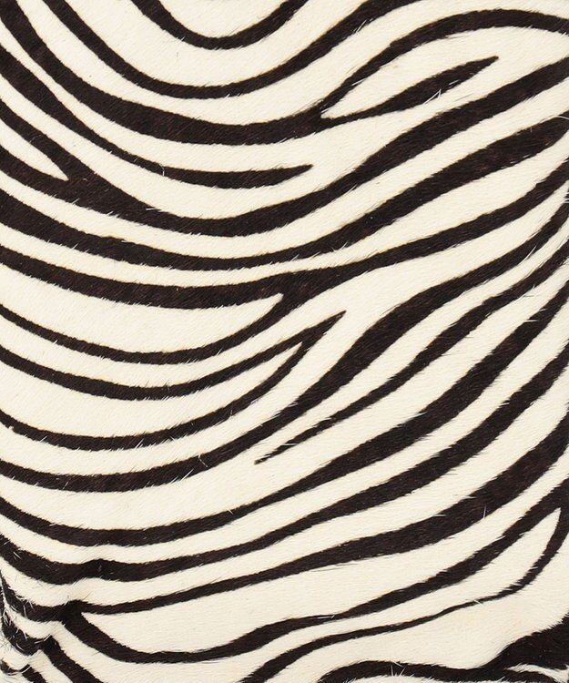 UNBILLION perche 牛革ハラコタイプ×ゴートハーフムーン2wayボストン ライトグレー