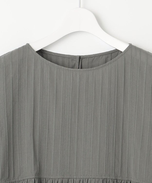 23区 【洗える】カラミ ブラウス カーキ系