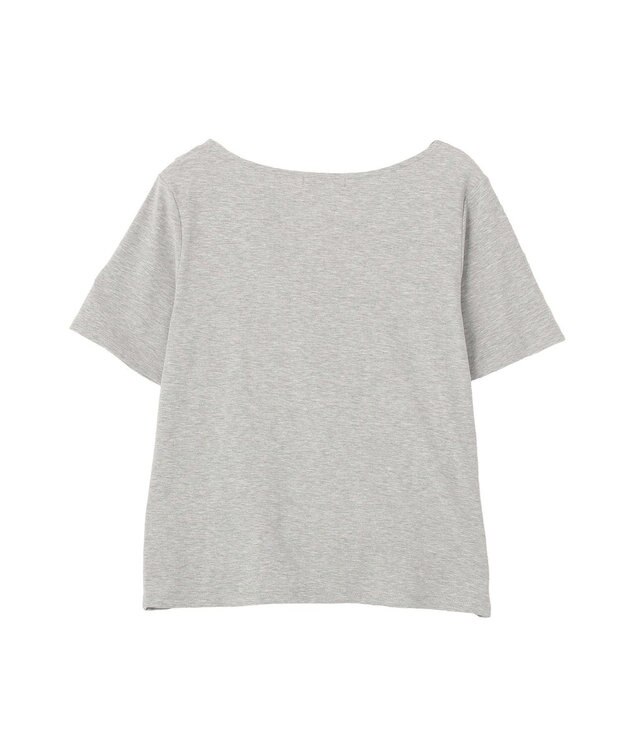 Green Parks ５分袖ドレーププルオーバー Gray Mixture