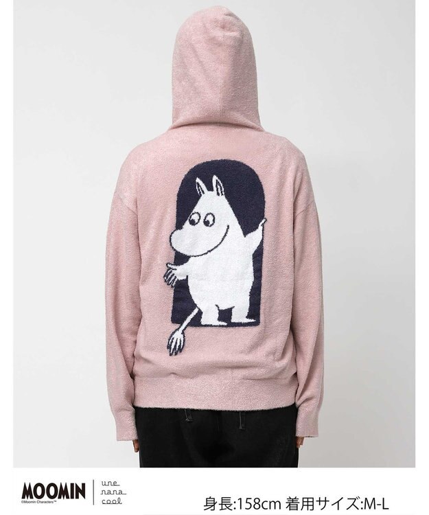 une nana cool 【ムーミン】 MOOMIN * une nana cool  なめらかふわふわフルジップパーカー OR