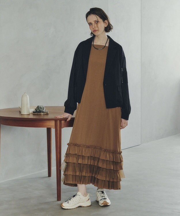 YECCA VECCA MA-1風デザインジャケット Stripe