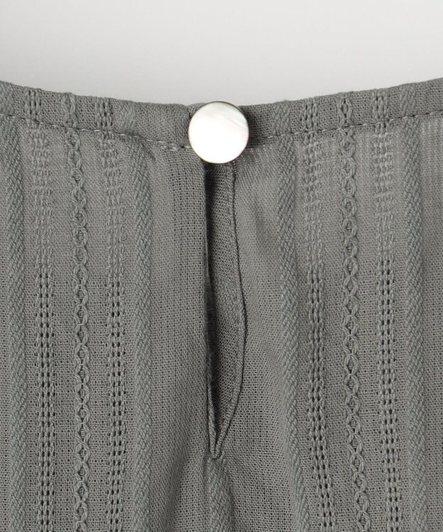 23区 L 【洗える】カラミ ブラウス カーキ系