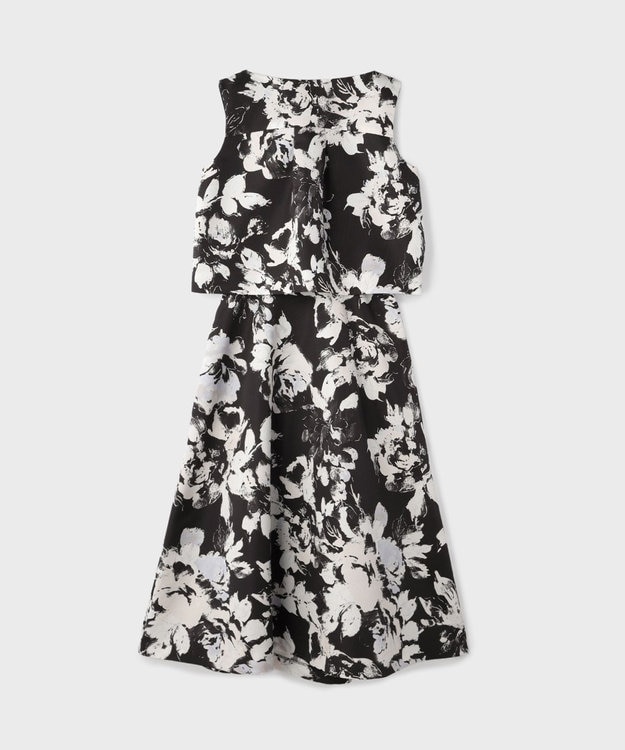 GRACE CONTINENTAL ボタニカルセパレートドレス ブラック