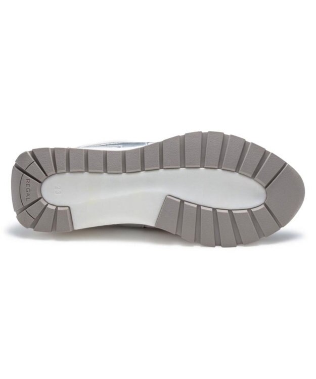 REGAL FOOT COMMUNITY 【リーガルレディース】BF07 メッシュスニーカー ホワイト×シルバー