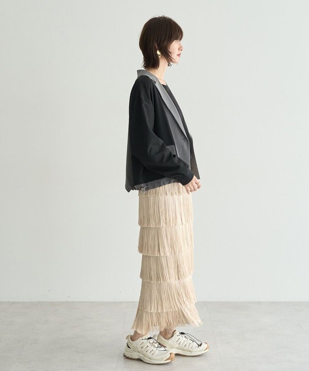 YECCA VECCA MA-1風デザインジャケット Gray