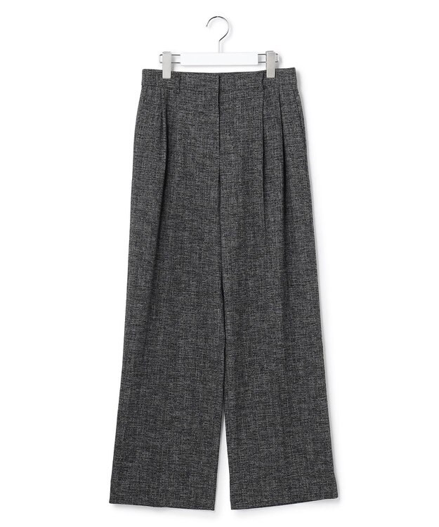 ICB L 【先行予約】ミックスブッチャー ワイドパンツ ブラック×オフホワイト