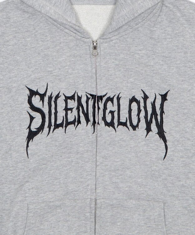 WEGO ノースリZIPパーカー 杢グレー