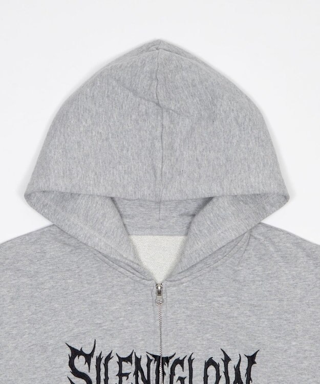 WEGO ノースリZIPパーカー 杢グレー