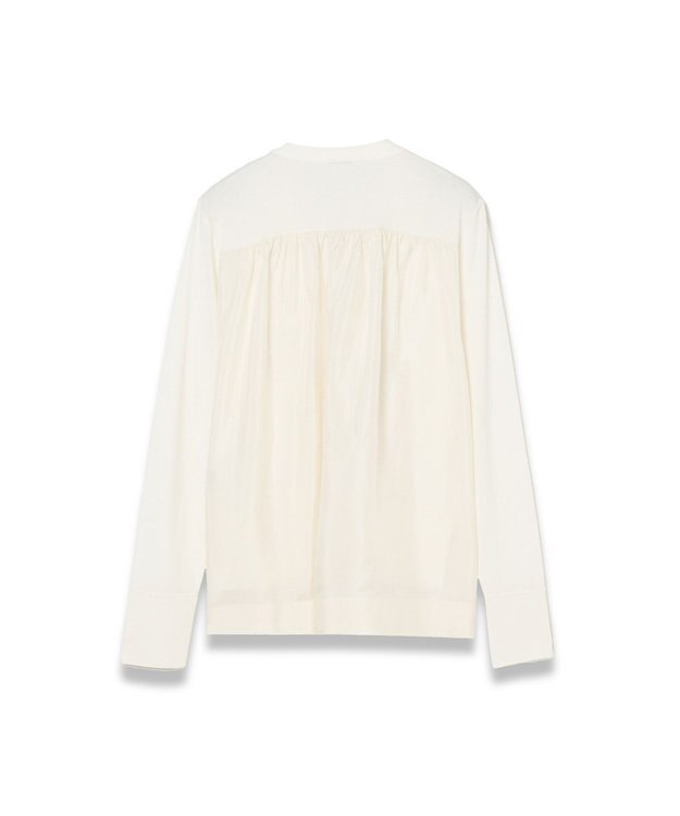 JOSEPH ジャージーハボタイ　ロングスリーブカーディガン Ivory