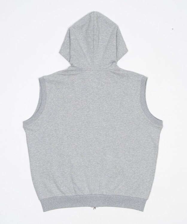 WEGO ノースリZIPパーカー 杢グレー