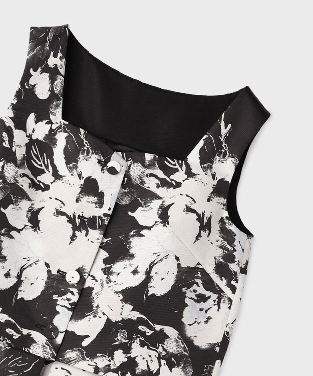 GRACE CONTINENTAL ボタニカルセパレートドレス ブラック