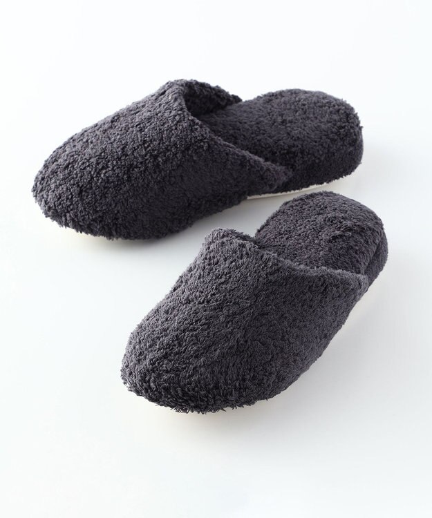 UCHINO ごくふわスリッパ　「ユニティ」　Mサイズ(足のサイズ23-25cm) ダークグレー