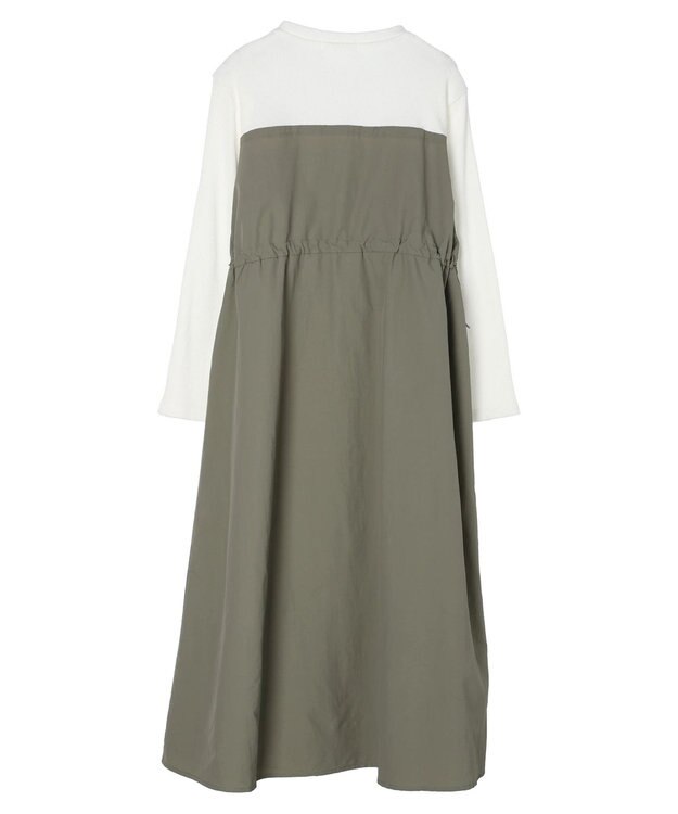 Green Parks ドロストドッキングワンピース Khaki