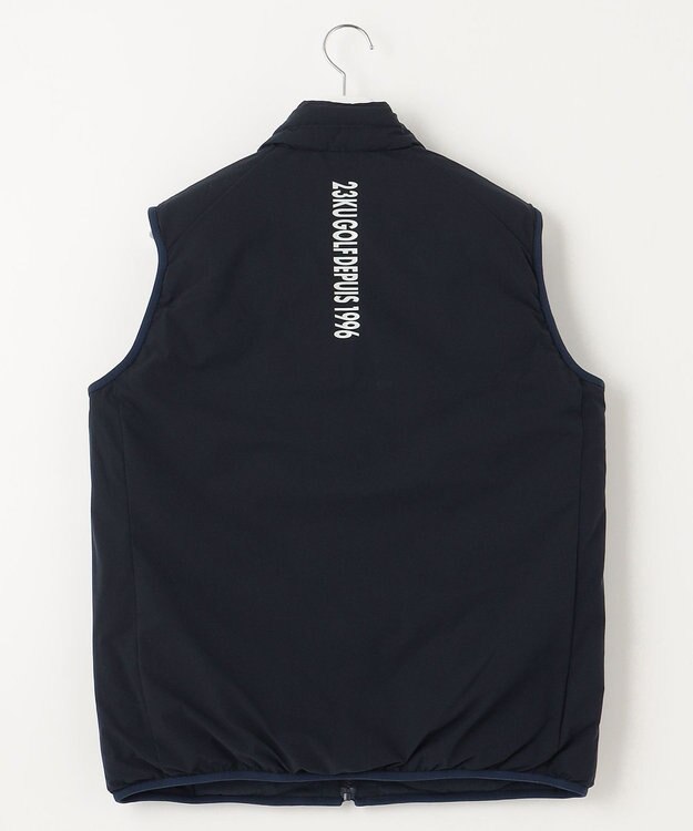 23区GOLF 両面使える【MEN】リバーシブル ダウンベスト ネイビー系