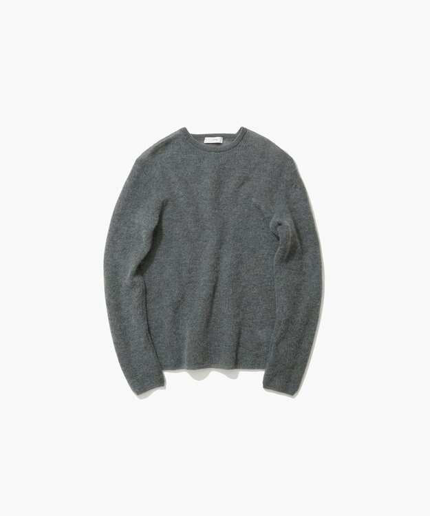 ATON SUPER KID MOHAIR | クルーネックセーター CHRACOAL GRAY