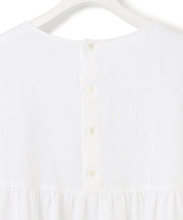 23区 【STORY7月号掲載】LIBECO ティアード チュニック ブラウス ホワイト系