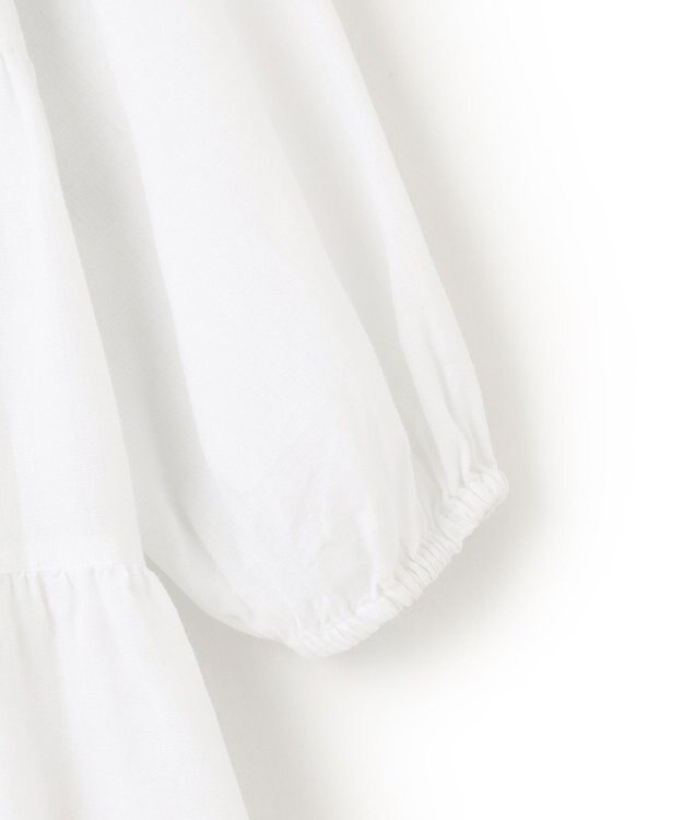 23区 【STORY7月号掲載】LIBECO ティアード チュニック ブラウス ホワイト系