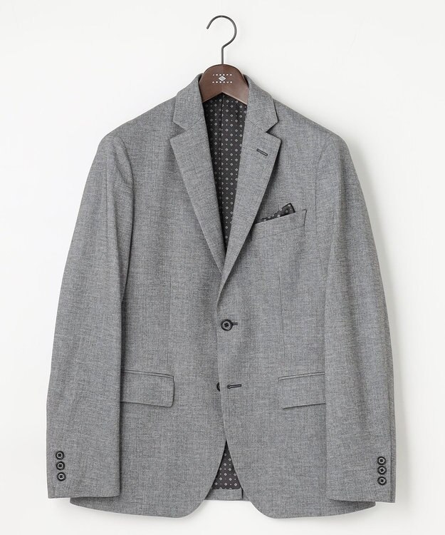 JOSEPH ABBOUD 【ストレッチ/セットアップ/弱撥水】フランネル ジャージ ジャケット ライトグレー系