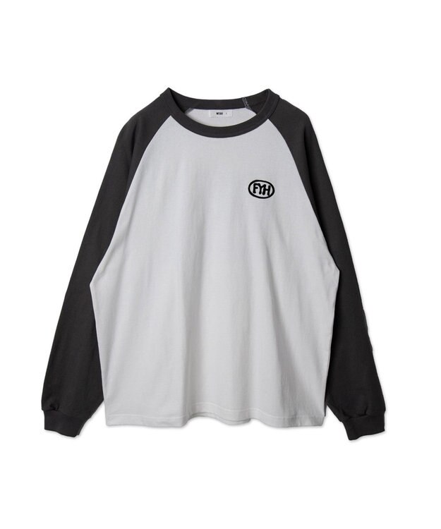 WEGO 【ユニセックス着用ITEM】ラグラングラフィックBIG　T（LS） スミクロ