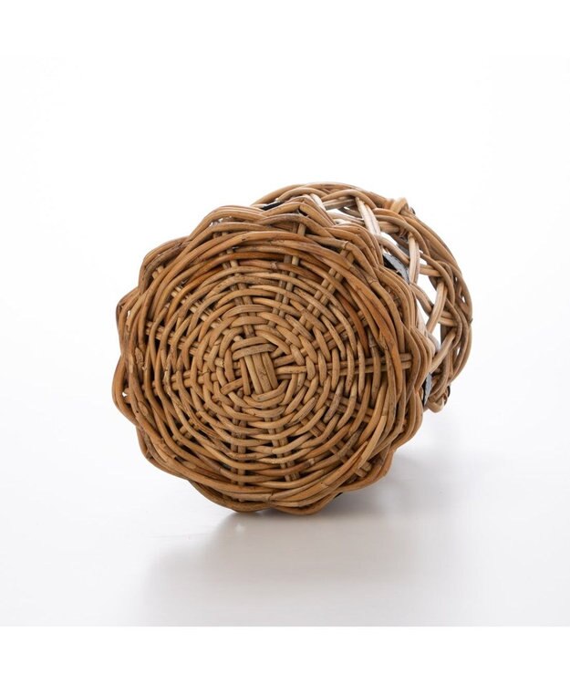 UNBILLION ペルケ perche / 透かし網姫路レザー2WAYかごバッグ ブラック