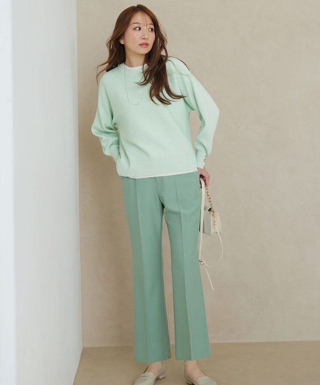 ANY SIS 【花粉リリース】ドルマン ニット ミント