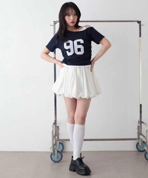 WEGO バルーンミニスカパン ホワイト