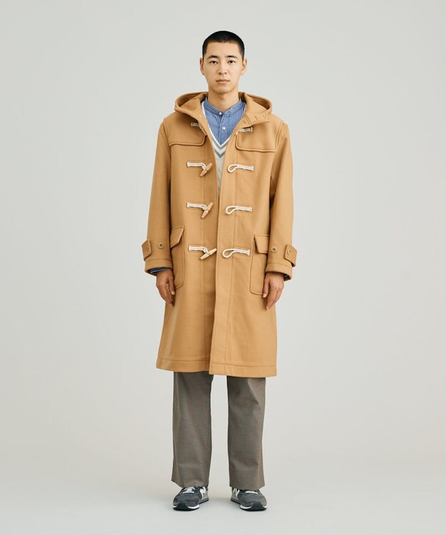 J.PRESS YORK STREET 【UNISEX】メルトン ダッフルコート キャメル系