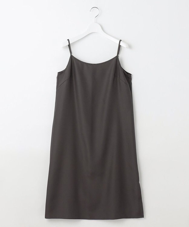 自由区 【カタログ掲載・WEB限定・接触冷感・洗える】シアーラミーローンシャツ ワンピース セピア